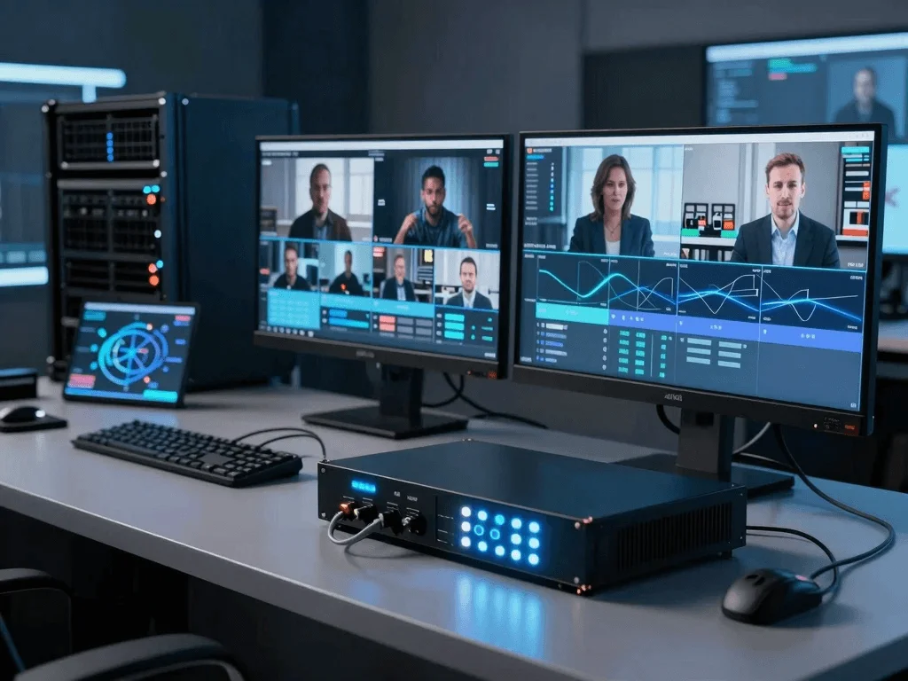 Step 4 — Configure RTMP SRT UDP HLS stream output destination in IPTV encoder box web interface for IPTV streaming